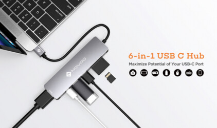 Больше портов – больше возможностей: в продаже появился новый USB-концентратор NOVOO с 6 портами