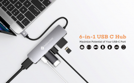 Больше портов – больше возможностей: в продаже появился новый USB-концентратор NOVOO с 6 портами